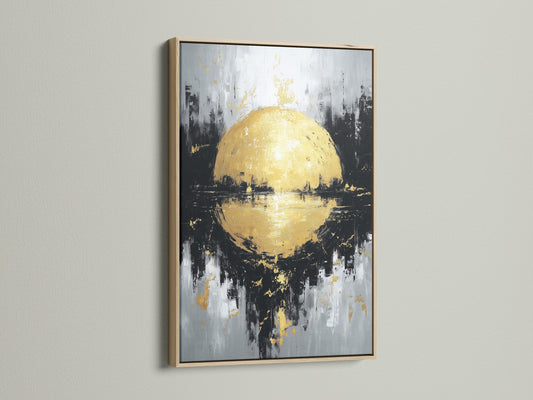 A captivating artwork is showcased in an oak frame. The natural wood grain adds warmth and character. Elevate your artwork with our premium oak frames. Each frame enhances the artwork's beauty.