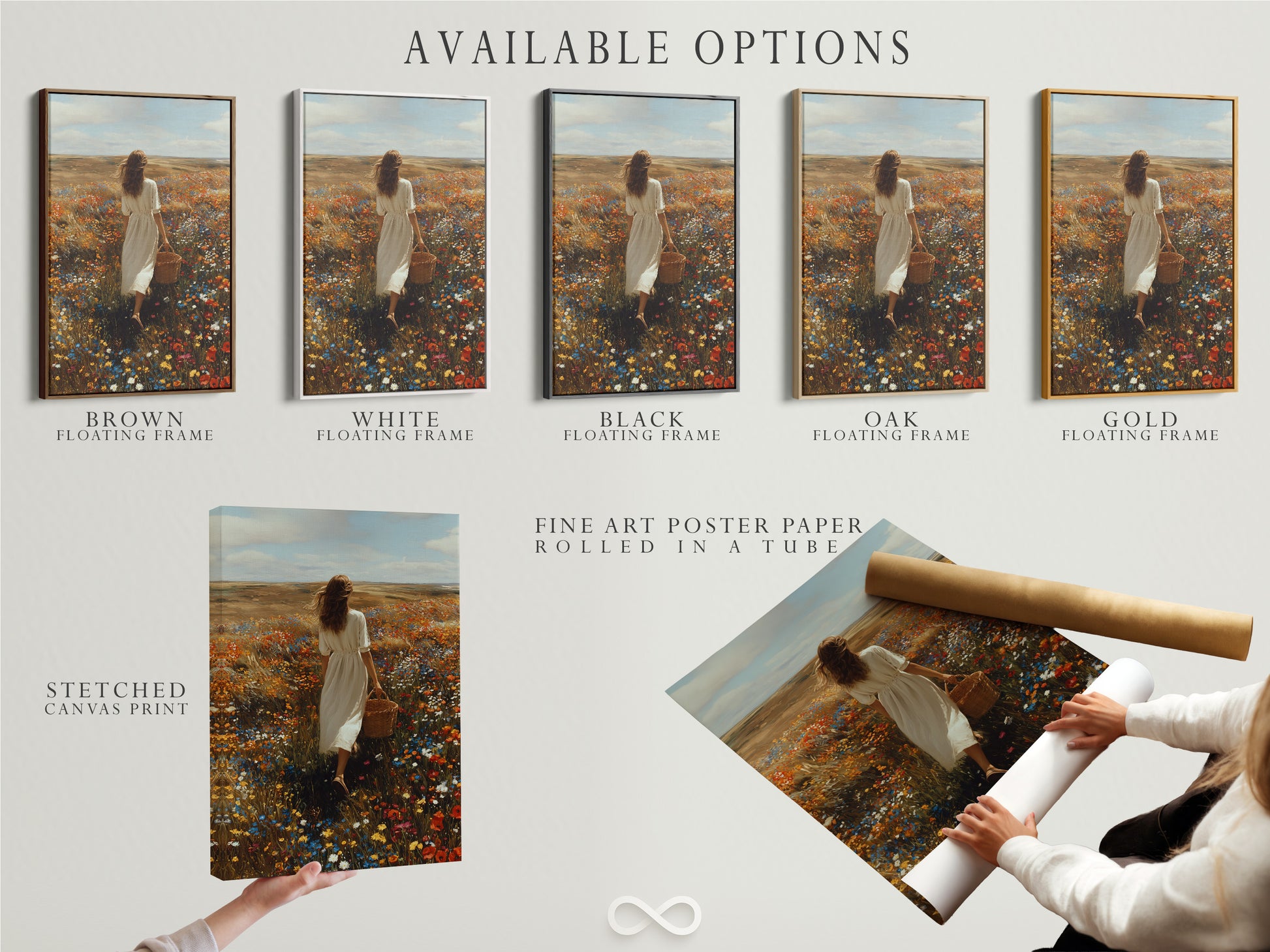 Available options include stretched canvas prints fine art poster paper and floating frames. Choose the perfect format to display your favorite artwork. Customize your art to match your style. Explore various options to enhance your home decor. Discover the possibilities of artwork displays.