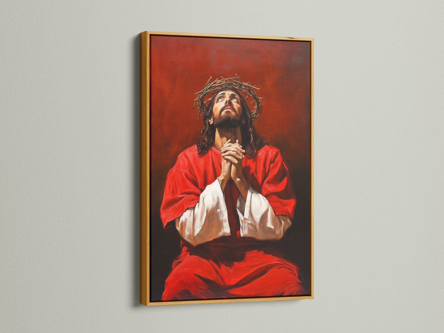 The artwork is presented in a gold frame. A gold frame adds elegance and luxury. Make your art shine with a gold frame. Perfect for adding a touch of glam. Explore our gold frame selection.