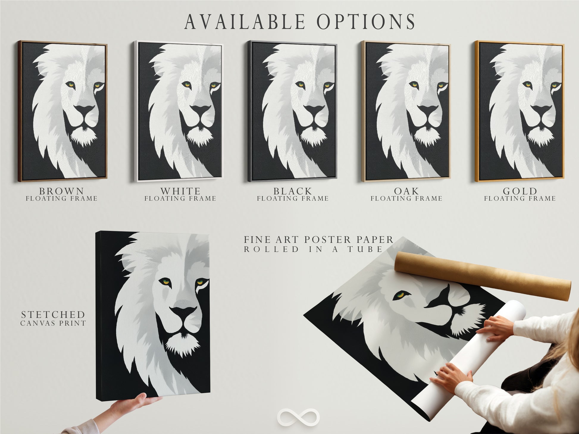 Discover available artwork options. Choose from stretched canvas print fine art poster paper and a floating frame. These options allow you to customize your art. Tailor the presentation to your taste. Explore our selection and create your perfect piece.