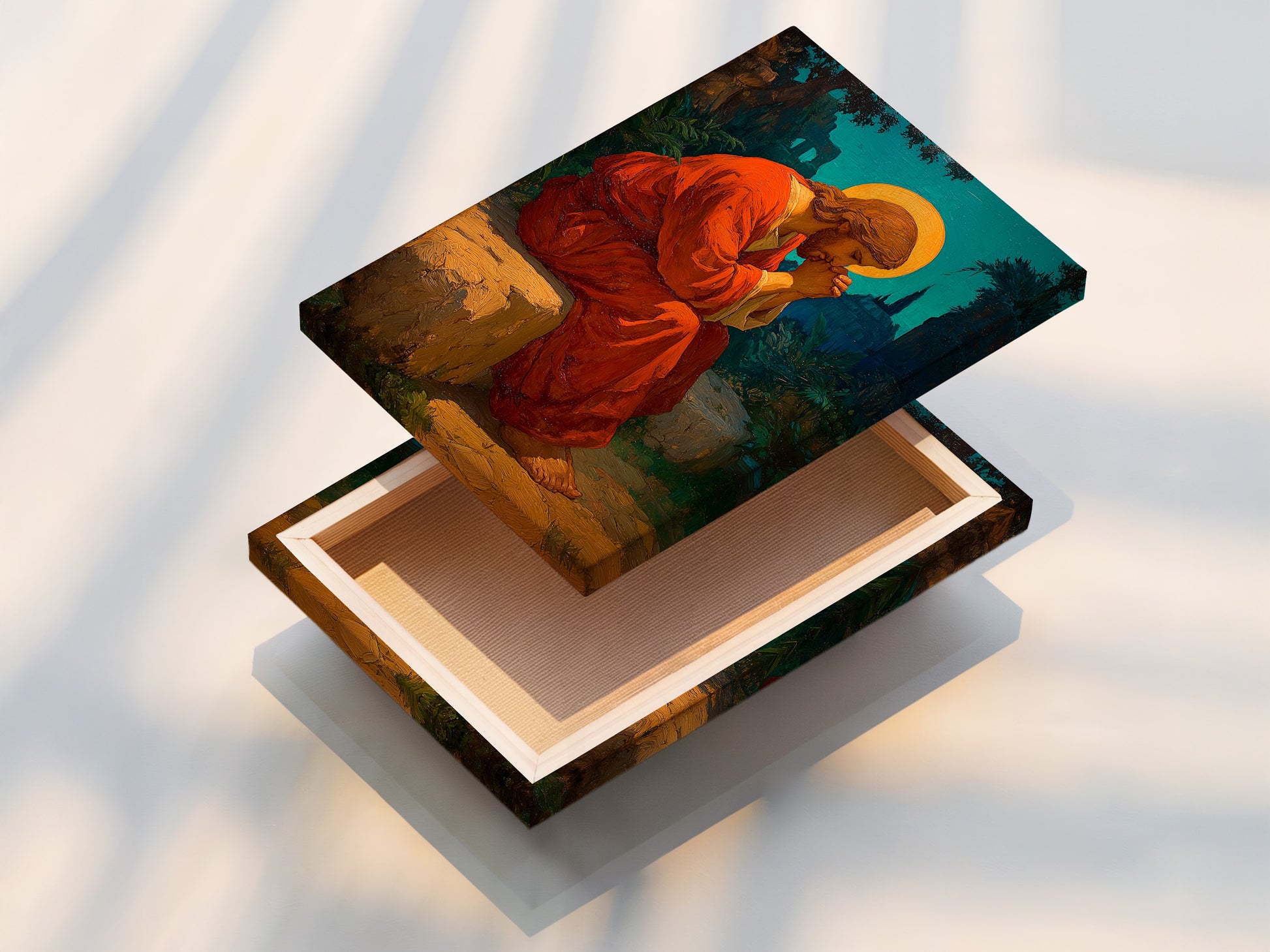 This is a stretched canvas print ready to hang. The canvas print is taut and smooth. It is perfect for displaying artwork. The stretched canvas enhances the artwork. This print offers a gallery-quality look. The artwork is vibrant. It is ready to bring art to your home. The canvas is durable and long lasting.