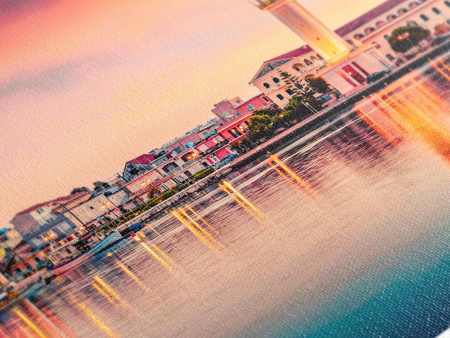 Zakynthos Canvas Art -  Coastal Greek Wall Decor, Ionian Sea Art Print, Mediterranean Wall Decor Zakynthos, Greek Islands Poster Art Print