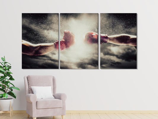 복싱 글러브 캔버스 프린트 - 복싱 체육관용 대형 벽 아트 - 홈 체육관 벽 장식을 위한 대형 복싱 벽 아트, 복싱 선물 아이디어