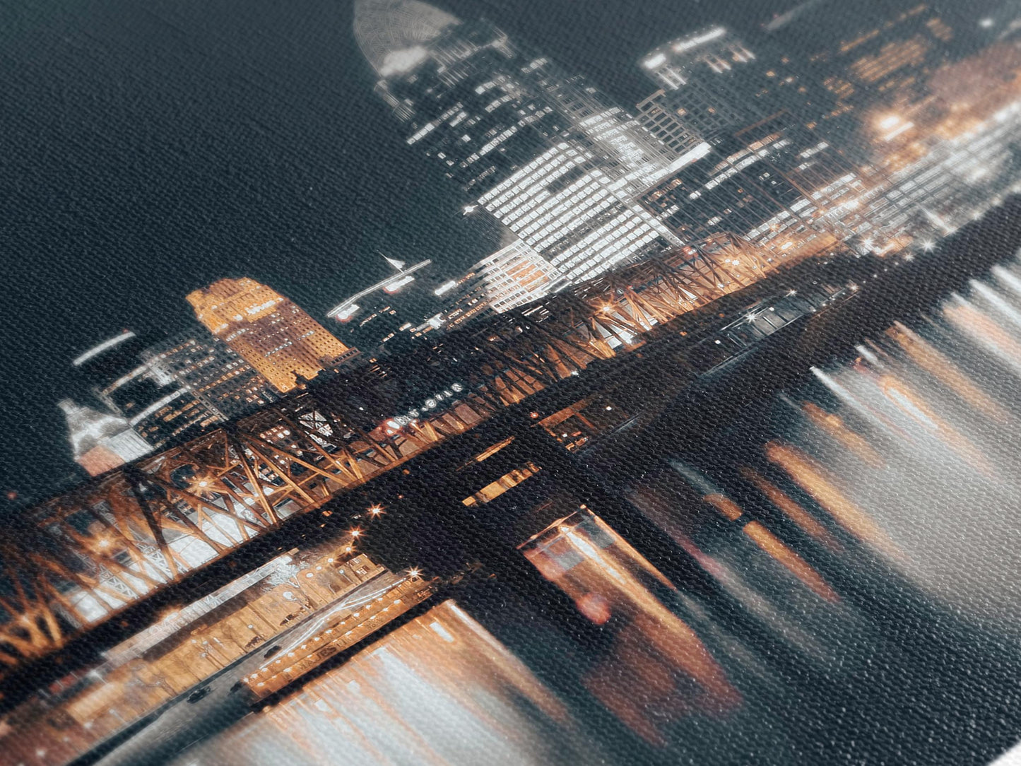 Cincinnati Skyline Wall Art - Large Cincinnati Canvas Print, Oversized Ohio River Bridge Artwork, Modern Fine Art -  Contemporary Home Decor