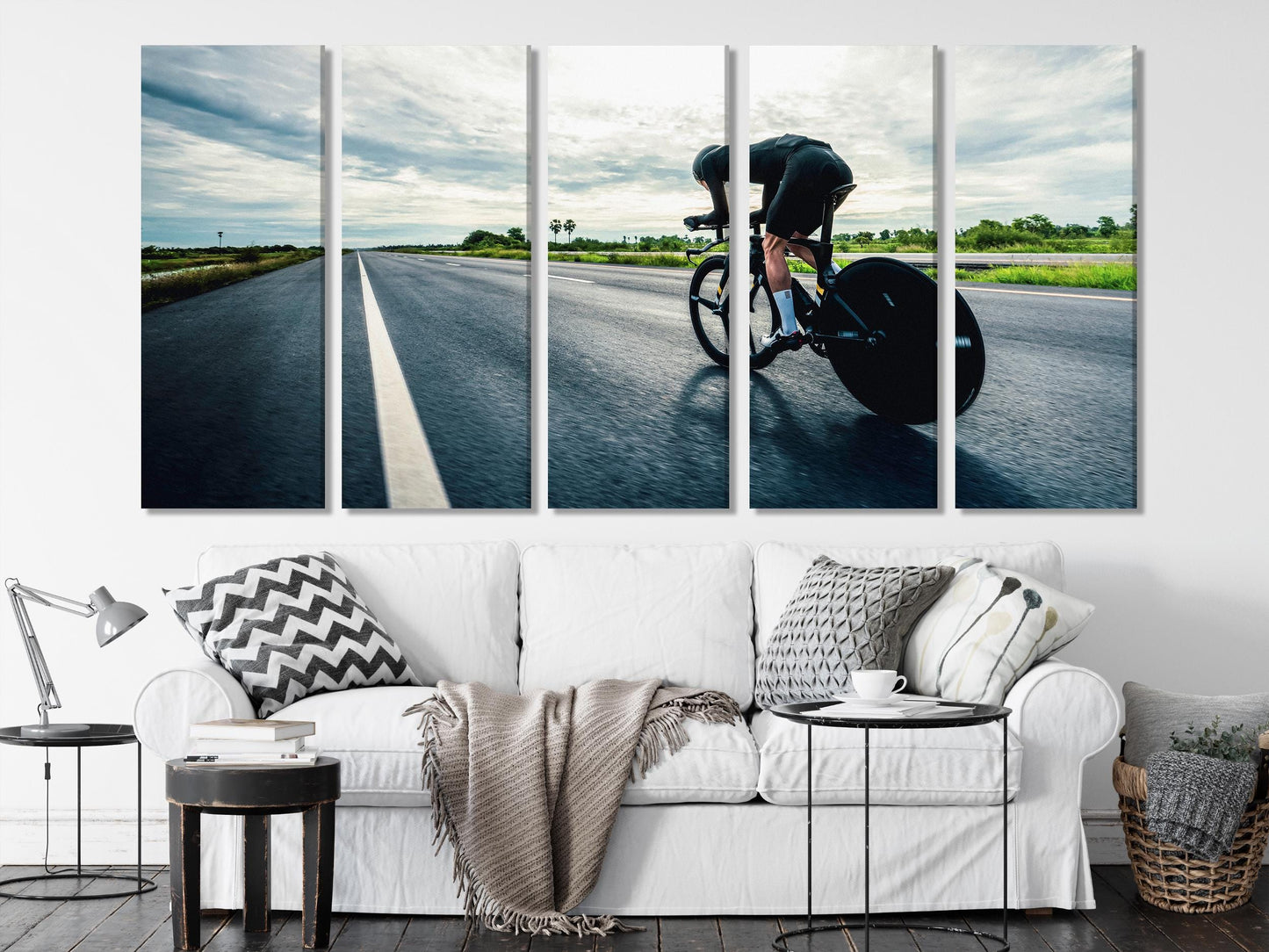 Cycling Canvas Art - Cyclist Wall Art, Cycle Race Art, Cyclist Gift Idea, Cycling Canvas Print, Art Cycling Wall Decor, Bicycle  Art Print