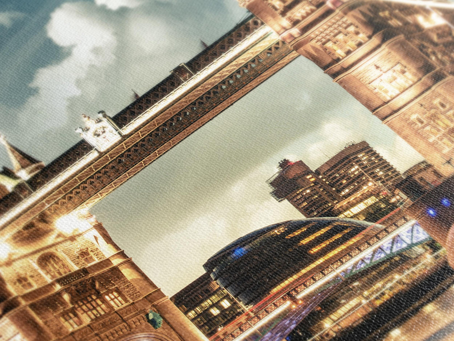 London Tower Bridge Canvas Print, 3-Panel London Wall Art, UK Landmark Wall Decor, London Bridge Art Print, Office Wall Decor London Artwork