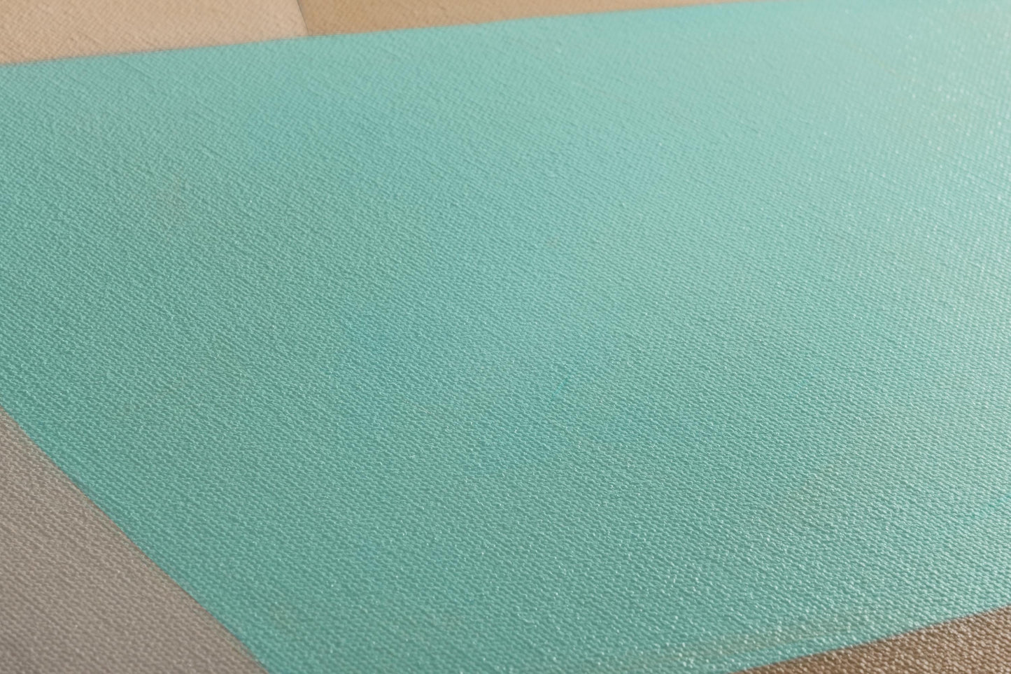 Geometric Canvas Wall Art, Abstract Triptych Painting, Minimalist Home Decor, Extra Large Canvas Print, Teal Beige Black Artwork, Gift Idea