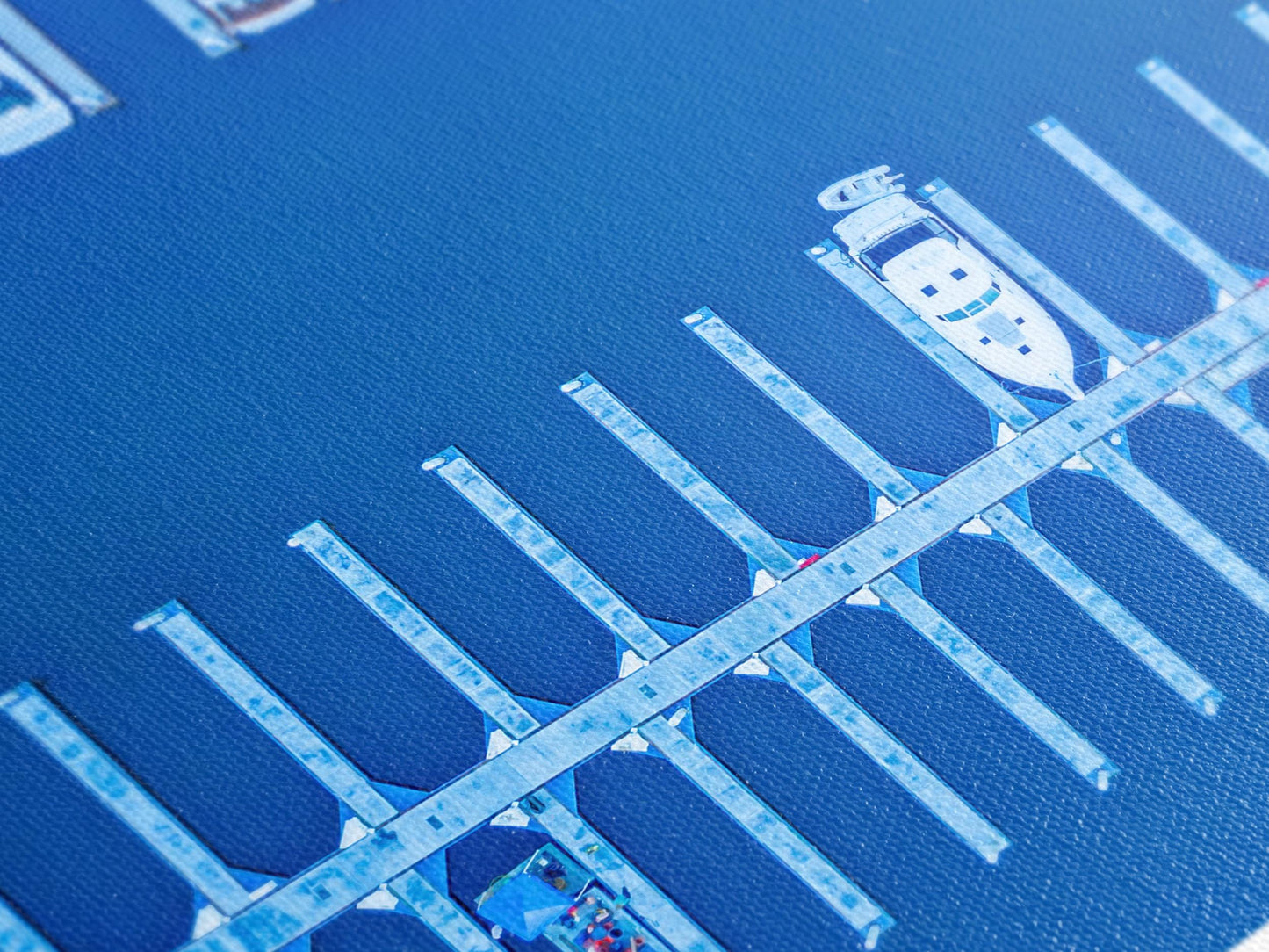 San Diego Marina Canvas Print, Large Aerial View Wall Art, Coastal Nautical Artwork, Modern Harbor Art Print, Ocean Wall Decor for Office