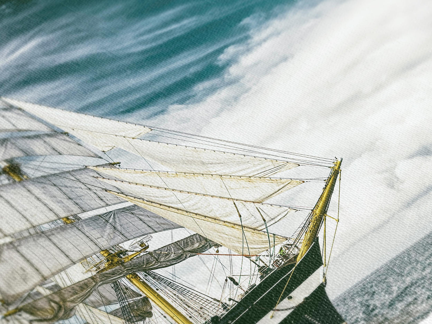 Sailing Ship Canvas Print – Nautical Wall Art – Maritime Canvas Artwork – Tall Ship Ocean Print– Sailing Ship Wall Decor – Nautical Fine Art