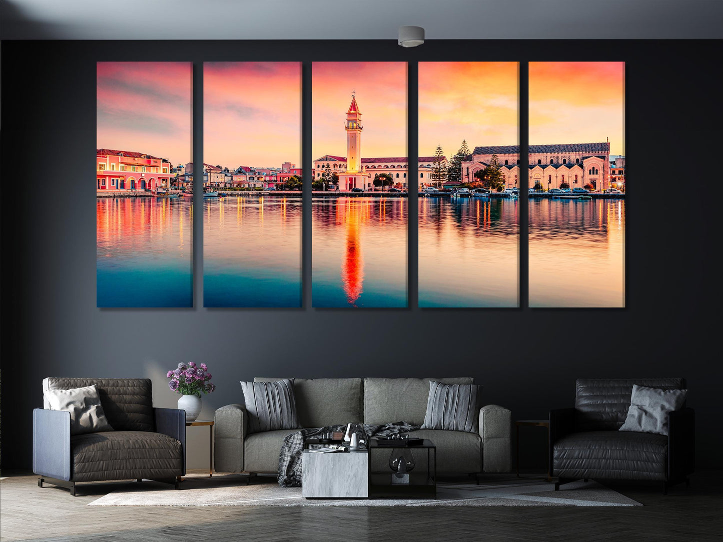 Zakynthos Canvas Art -  Coastal Greek Wall Decor, Ionian Sea Art Print, Mediterranean Wall Decor Zakynthos, Greek Islands Poster Art Print