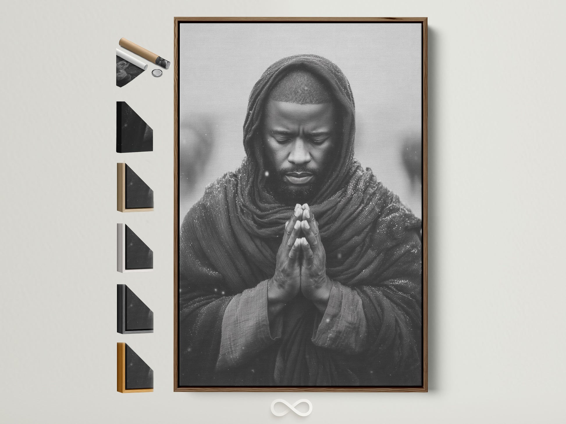 Artwork with a brown frame showcases all available frame options. This framed art print adds a touch of sophistication to any room. A variety of frame choices allows you to customize your artwork. It ensures a perfect match with your home decor. Find the ideal frame to complement your unique artistic style.