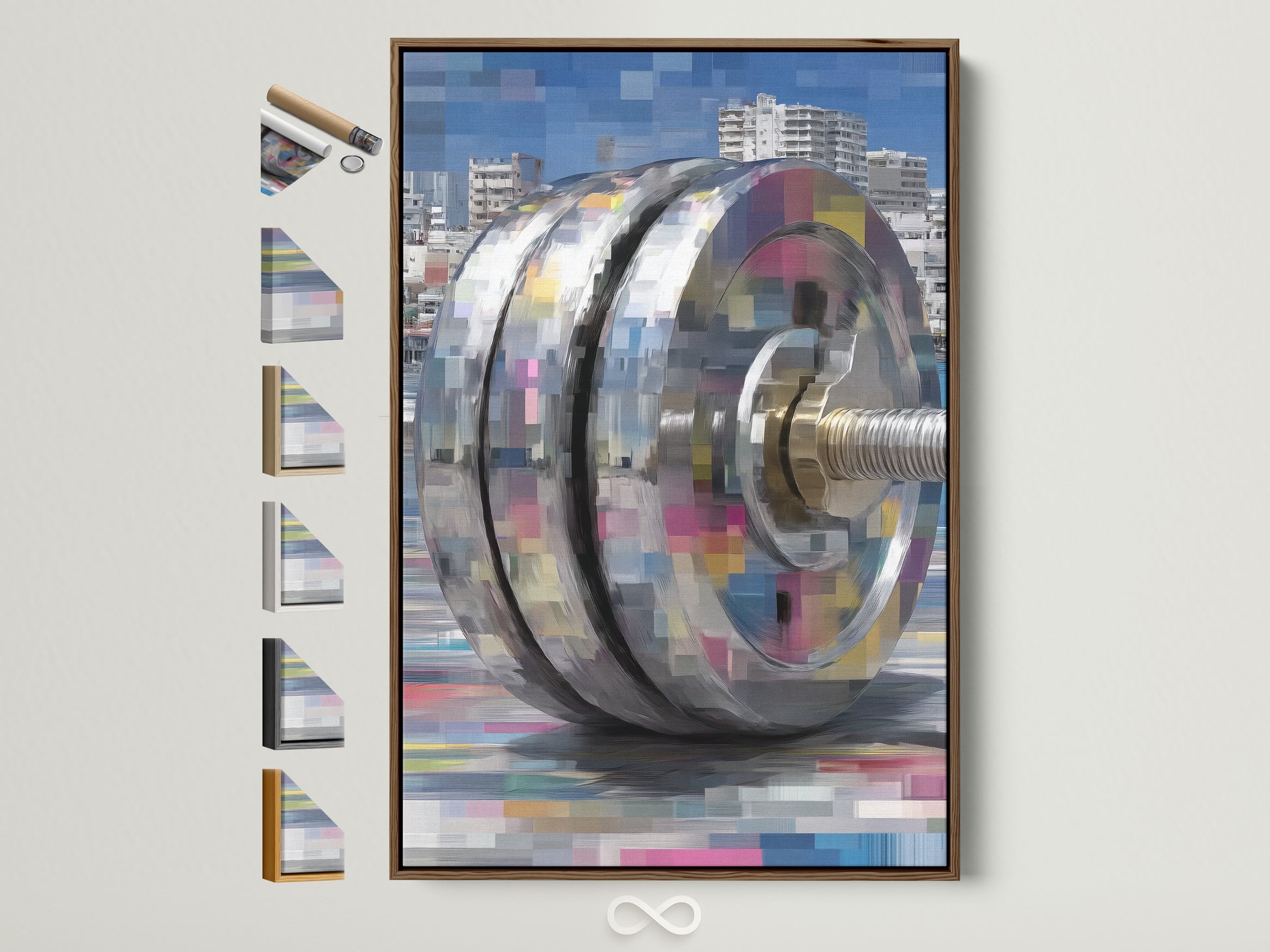 Explore framed modern mechanical wall art. See all frame options. Perfect digital pixel canvas print for office wall decor. Choose from industrial art or abstract machinery. Find the ideal style for your space.