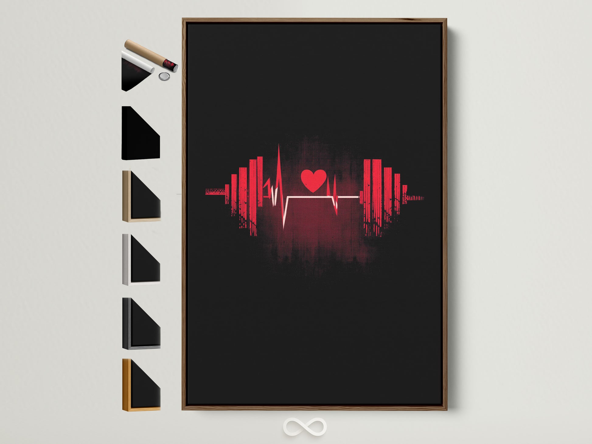 Artwork with a brown frame showcases all available frame options. Explore various styles to perfectly complement your artwork. Find the ideal frame to enhance your artwork. From classic to modern discover the perfect match.