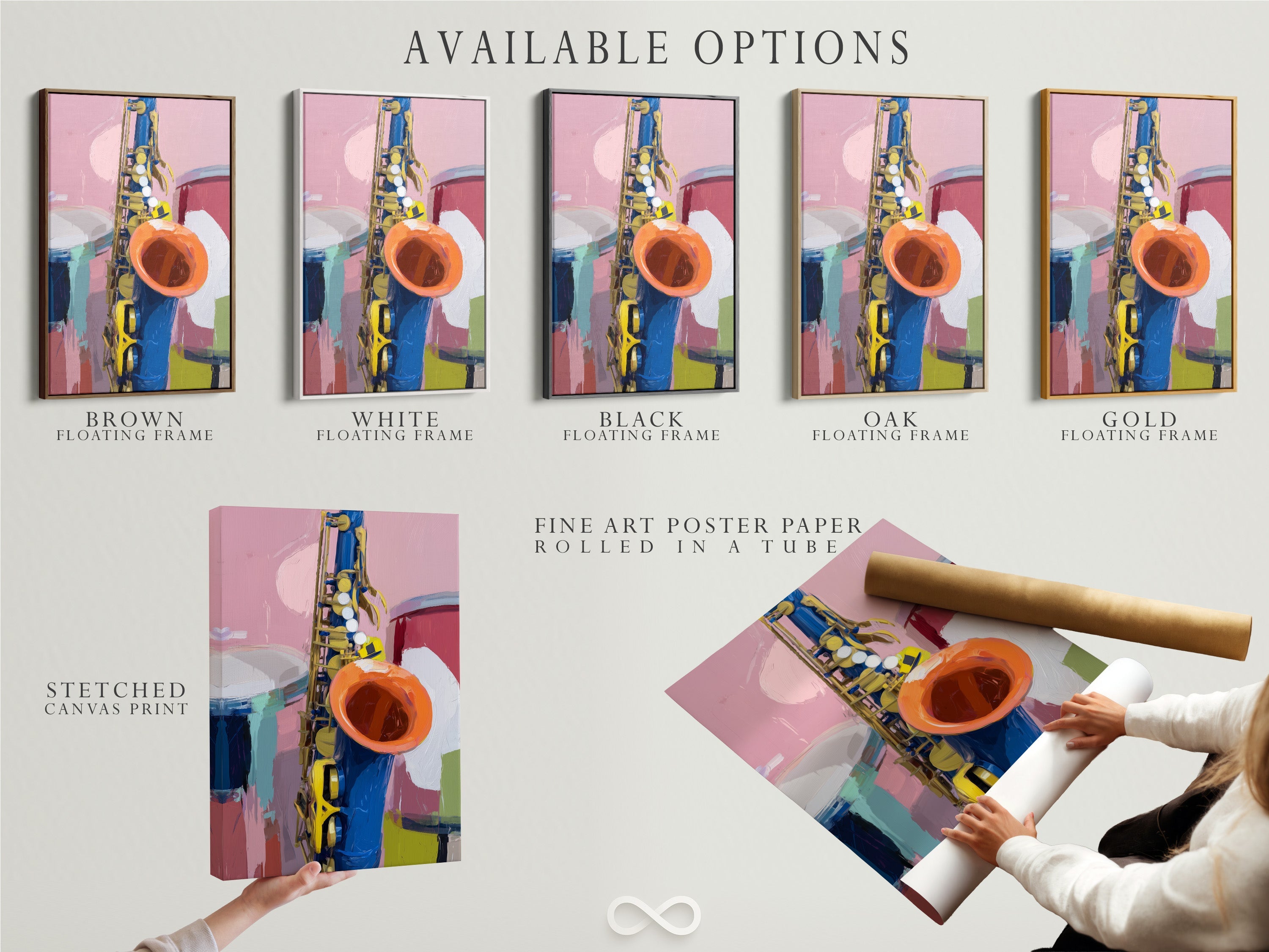 Saxophone Wall Art: Abstract Jazz Canvas Ideas for a Modern Music Room