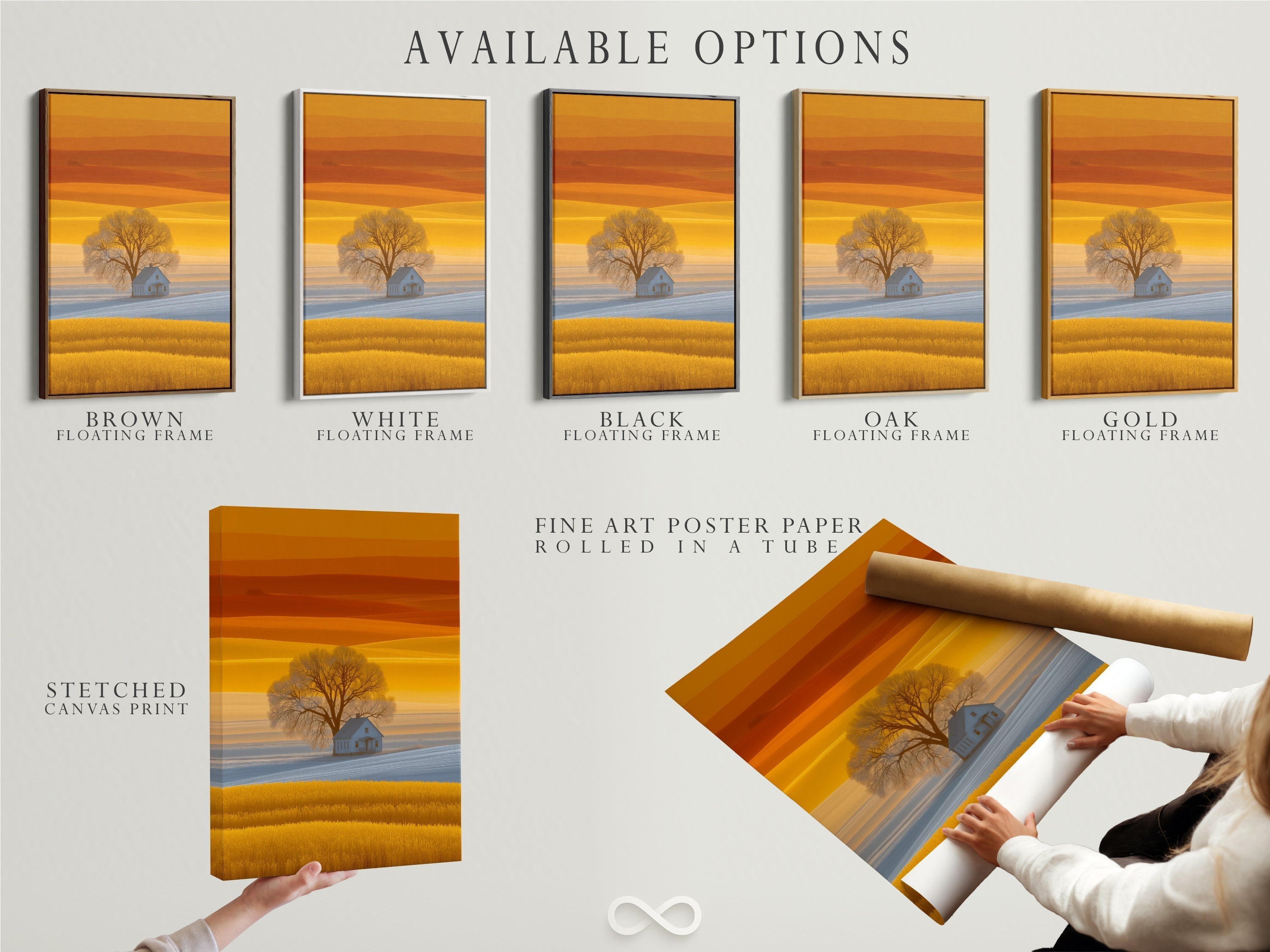 Product Spotlight: Farmhouse Golden Sunset Field Canvas Print