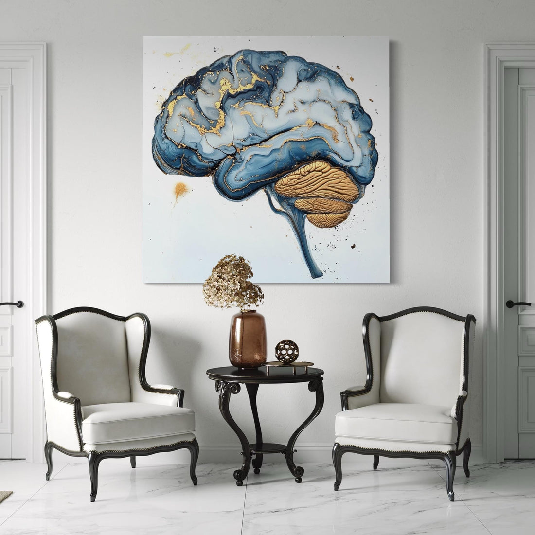 Smart Statement, Calm Focus: Neuroscience Wall Art for Modern Clinics & Homes