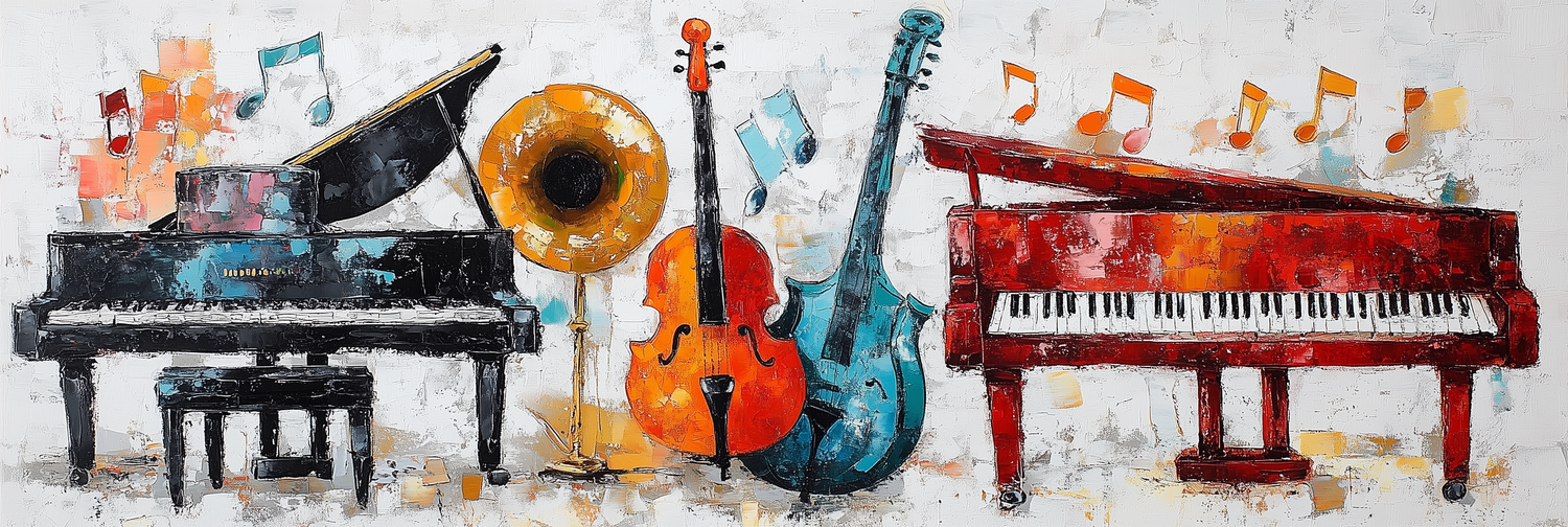 Modern Music Wall Art & Prints Collection