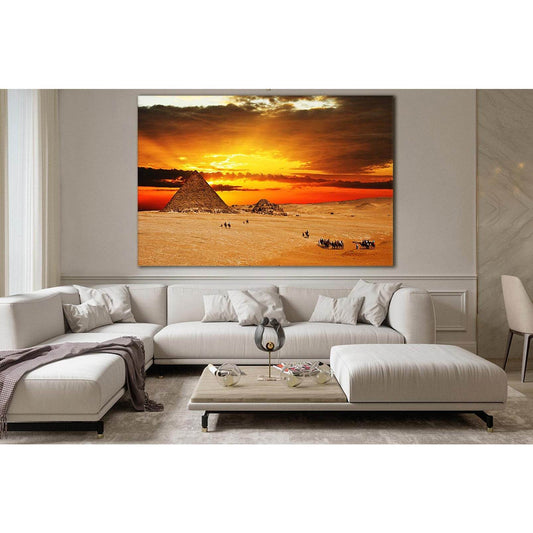 Desert Pyramid At Sunset №SL238 Ready to Hang Canvas PrintCanvas art arrives ready to hang, with hanging accessories included and no additional framing required. Every canvas print is hand-crafted, made on-demand at our workshop and expertly stretched aro
