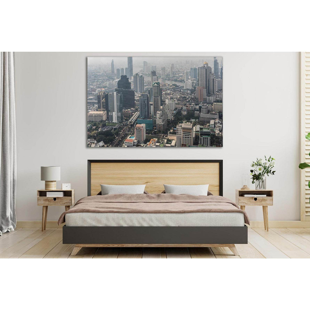 Picturesque Bangkok Cityscape №SL363 Ready to Hang Canvas PrintCanvas art arrives ready to hang, with hanging accessories included and no additional framing required. Every canvas print is hand-crafted, made on-demand at our workshop and expertly stretche