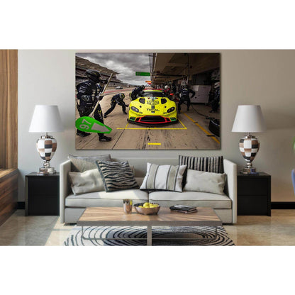 Yellow Sports Car At Pit Stop №SL897 Ready to Hang Canvas PrintCanvas art arrives ready to hang, with hanging accessories included and no additional framing required. Every canvas print is hand-crafted, made on-demand at our workshop and expertly stretche