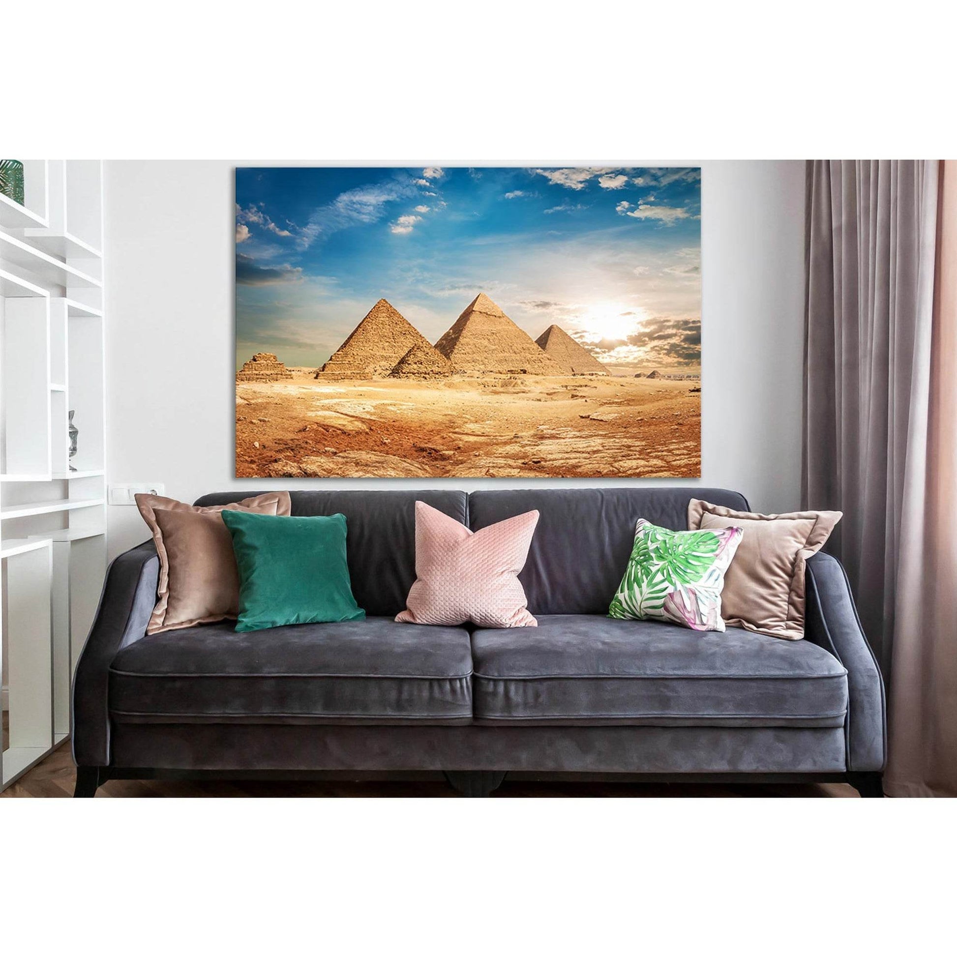 View Of The Pyramids №SL1402 Ready to Hang Canvas PrintCanvas art arrives ready to hang, with hanging accessories included and no additional framing required. Every canvas print is hand-crafted, made on-demand at our workshop and expertly stretched around