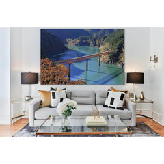 Railway Bridge Across The River №SL1093 Ready to Hang Canvas PrintCanvas art arrives ready to hang, with hanging accessories included and no additional framing required. Every canvas print is hand-crafted, made on-demand at our workshop and expertly stret