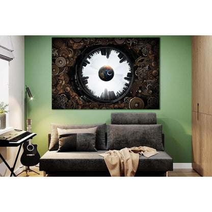 Metal Gear Mechanism №SL1451 Ready to Hang Canvas PrintCanvas art arrives ready to hang, with hanging accessories included and no additional framing required. Every canvas print is hand-crafted, made on-demand at our workshop and expertly stretched around