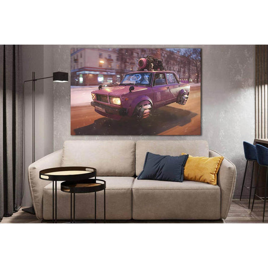 Futuristic Car №SL1297 Ready to Hang Canvas PrintCanvas art arrives ready to hang, with hanging accessories included and no additional framing required. Every canvas print is hand-crafted, made on-demand at our workshop and expertly stretched around 100%