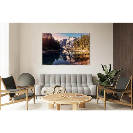 Alps Famous Braies Lake №sl06 Ready to Hang Canvas PrintCanvas art arrives ready to hang, with hanging accessories included and no additional framing required. Every canvas print is hand-crafted, made on-demand at our workshop and expertly stretched aroun