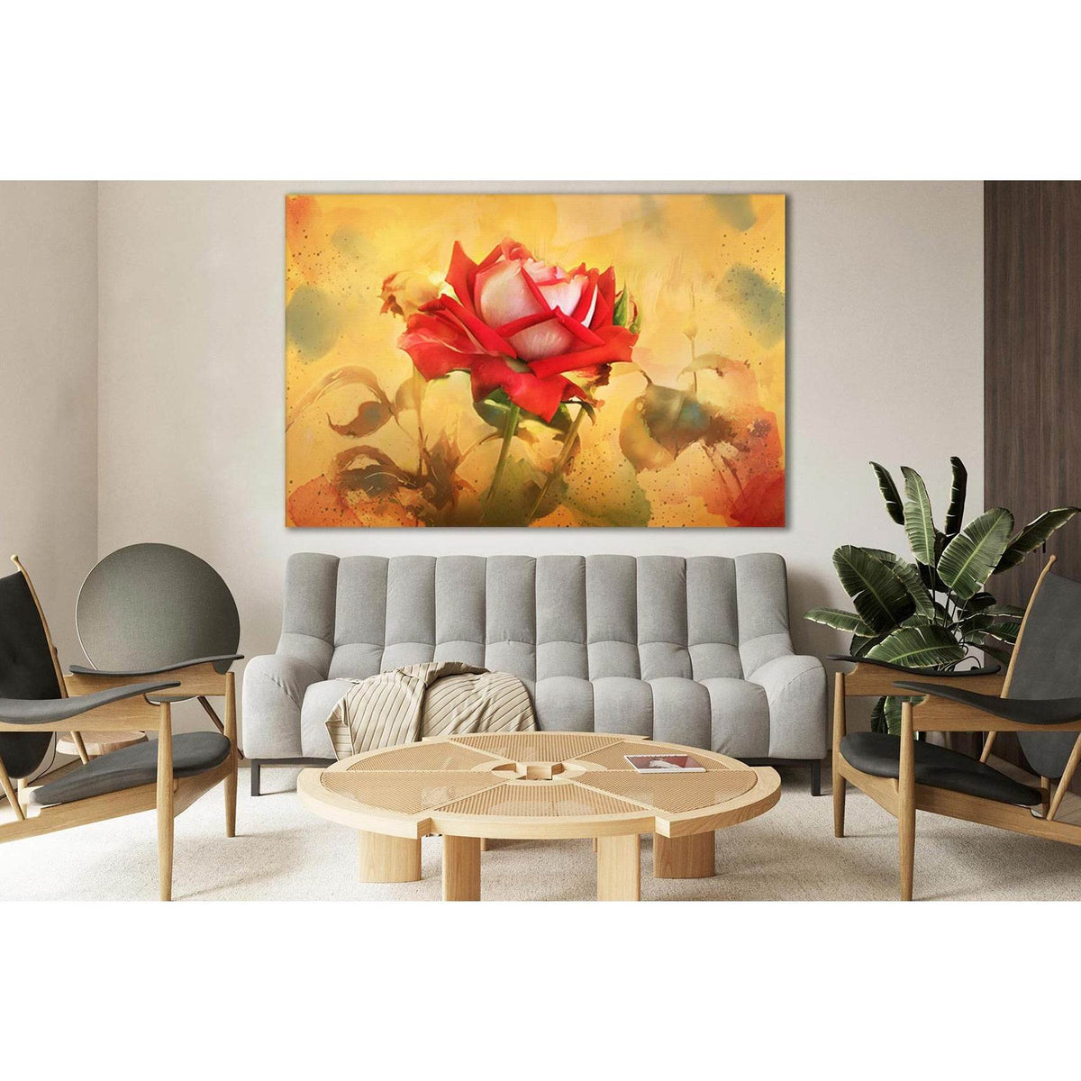 Beautiful Rose Oil Painting №SL570 Ready to Hang Canvas PrintCanvas art arrives ready to hang, with hanging accessories included and no additional framing required. Every canvas print is hand-crafted, made on-demand at our workshop and expertly stretched