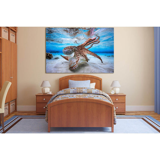 Octopus Underwater World №SL1021 Ready to Hang Canvas PrintCanvas art arrives ready to hang, with hanging accessories included and no additional framing required. Every canvas print is hand-crafted, made on-demand at our workshop and expertly stretched ar