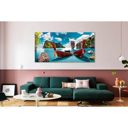 Thailand Sea And Island №SL70 Ready to Hang Canvas PrintCanvas art arrives ready to hang, with hanging accessories included and no additional framing required. Every canvas print is hand-crafted, made on-demand at our workshop and expertly stretched aroun