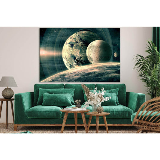 Distant Alien Planets №SL966 Ready to Hang Canvas PrintCanvas art arrives ready to hang, with hanging accessories included and no additional framing required. Every canvas print is hand-crafted, made on-demand at our workshop and expertly stretched around