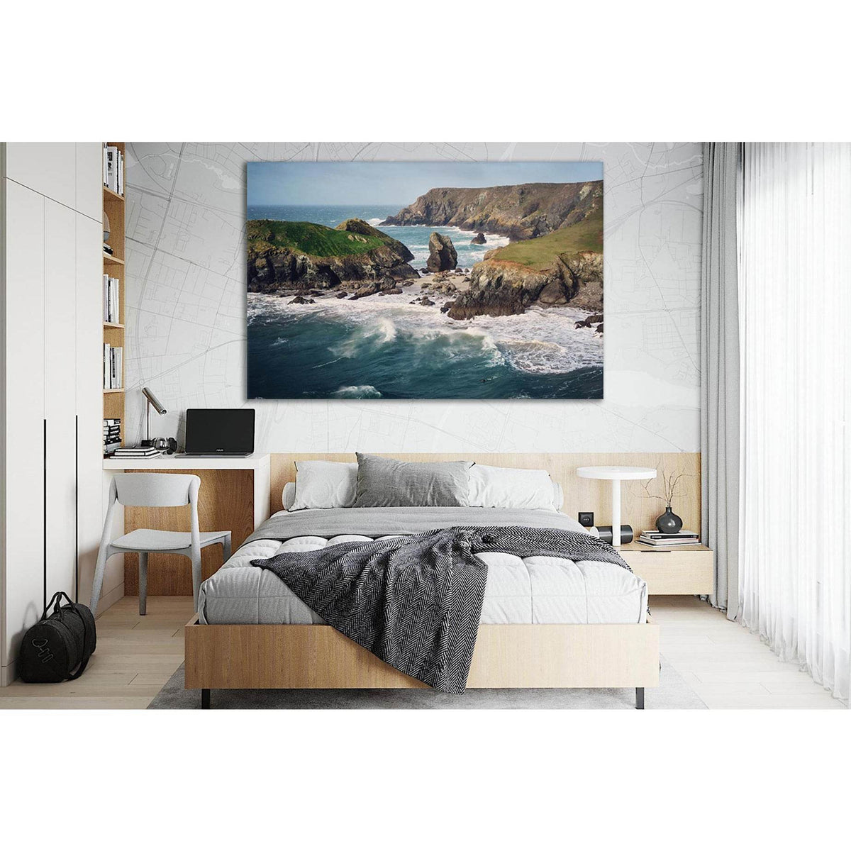 Big Waves And Wild Coast №SL170 Ready to Hang Canvas PrintCanvas art arrives ready to hang, with hanging accessories included and no additional framing required. Every canvas print is hand-crafted, made on-demand at our workshop and expertly stretched aro