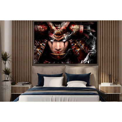 Samurai Woman With White Eyes №SL1254 Ready to Hang Canvas PrintCanvas art arrives ready to hang, with hanging accessories included and no additional framing required. Every canvas print is hand-crafted, made on-demand at our workshop and expertly stretch