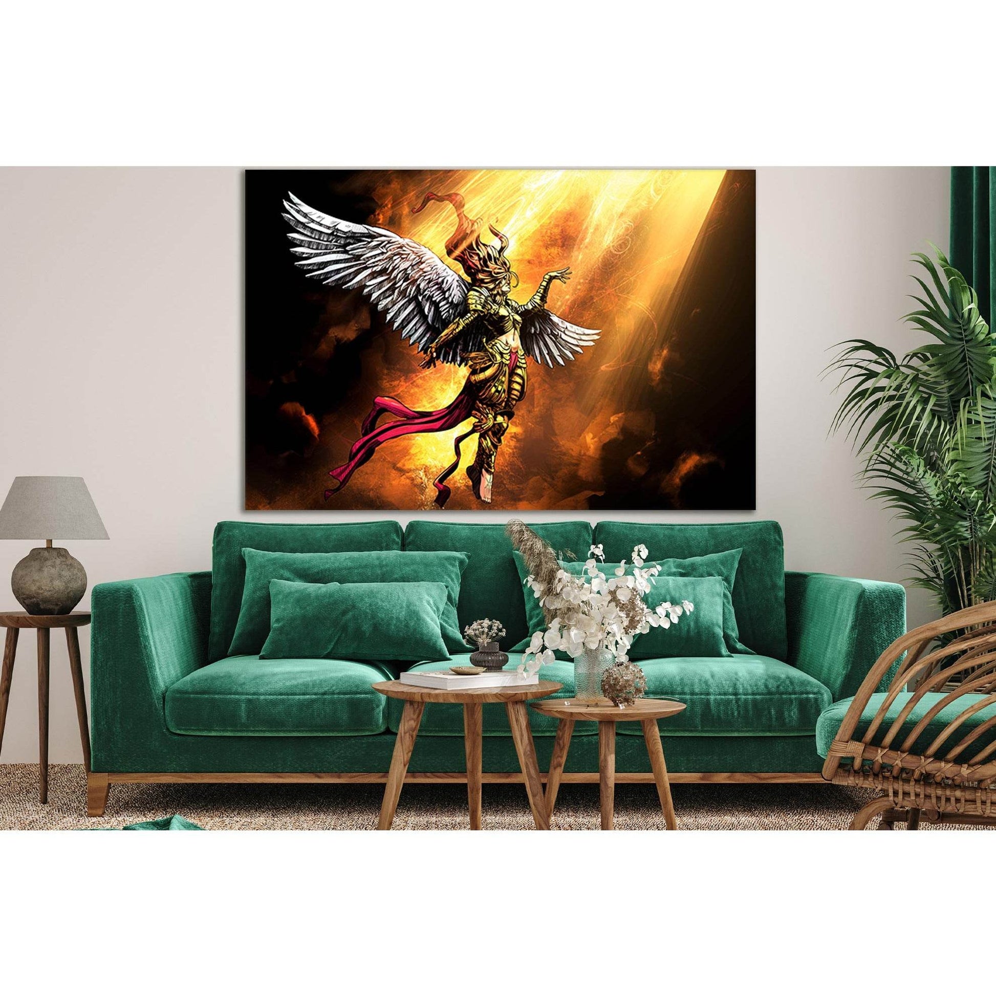 Angel Woman In The Light №SL1214 Ready to Hang Canvas PrintCanvas art arrives ready to hang, with hanging accessories included and no additional framing required. Every canvas print is hand-crafted, made on-demand at our workshop and expertly stretched ar