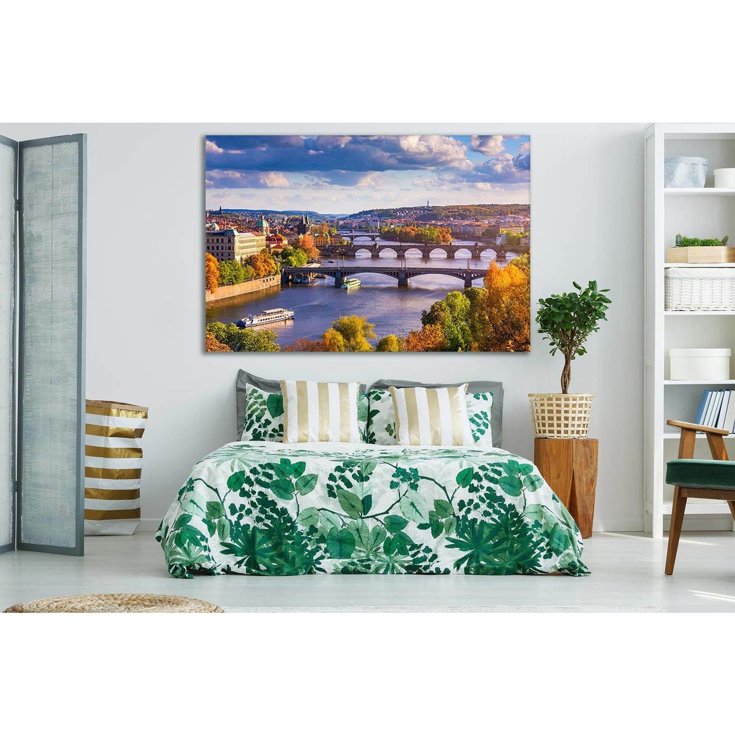 Autumn View To Charles Bridge №SL661 Ready to Hang Canvas PrintCanvas art arrives ready to hang, with hanging accessories included and no additional framing required. Every canvas print is hand-crafted, made on-demand at our workshop and expertly stretche