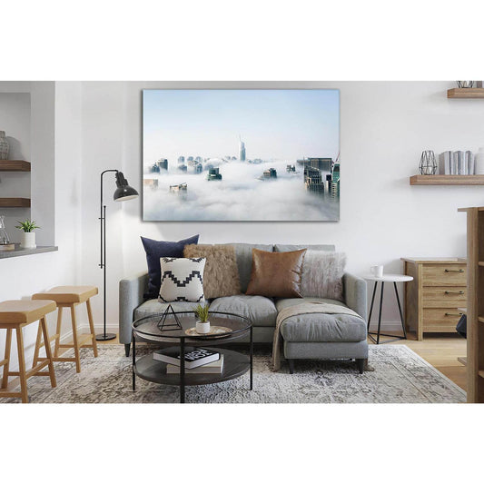 Foggy Morning View Of Cityscape №SL325 Ready to Hang Canvas PrintCanvas art arrives ready to hang, with hanging accessories included and no additional framing required. Every canvas print is hand-crafted, made on-demand at our workshop and expertly stretc