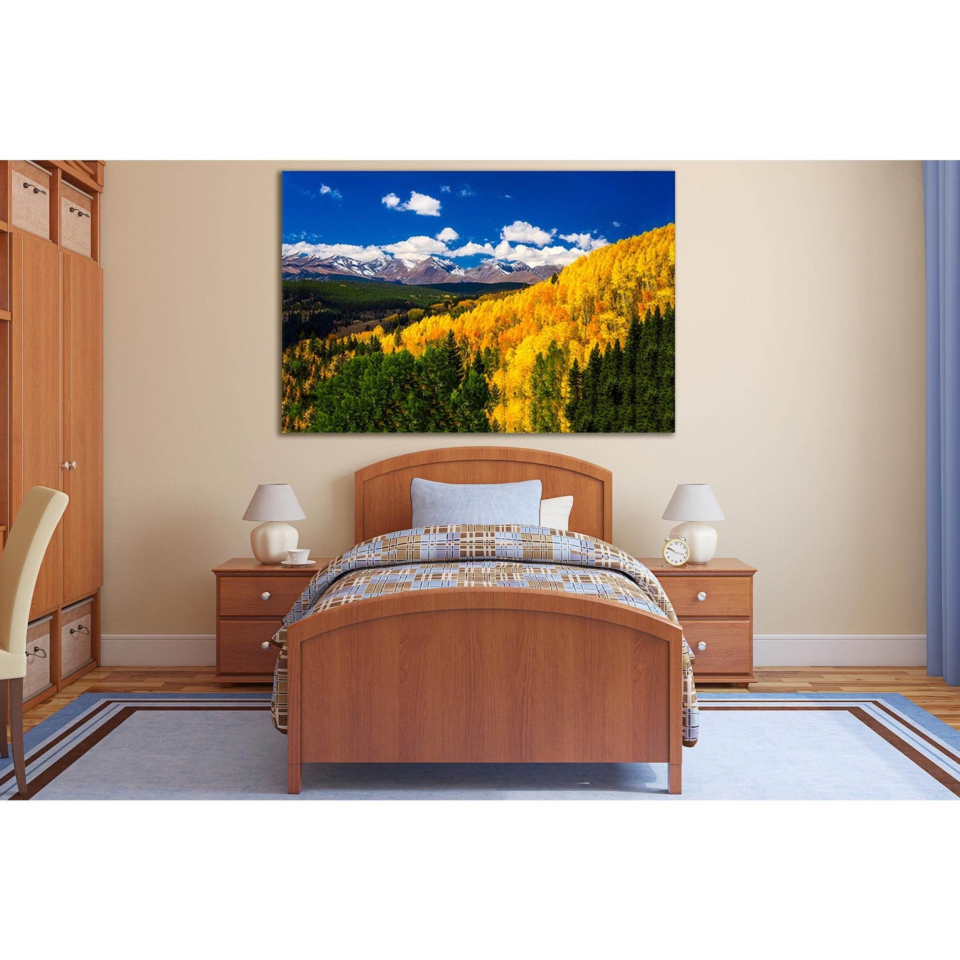 Autumn Mountains In Season Fall №SL658 Ready to Hang Canvas PrintCanvas art arrives ready to hang, with hanging accessories included and no additional framing required. Every canvas print is hand-crafted, made on-demand at our workshop and expertly stretc