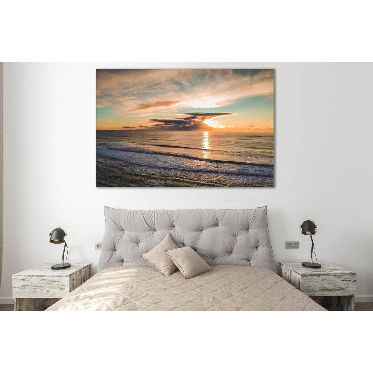 Ocean Sunset And Beautiful Clouds №SL175 Ready to Hang Canvas PrintCanvas art arrives ready to hang, with hanging accessories included and no additional framing required. Every canvas print is hand-crafted, made on-demand at our workshop and expertly stre