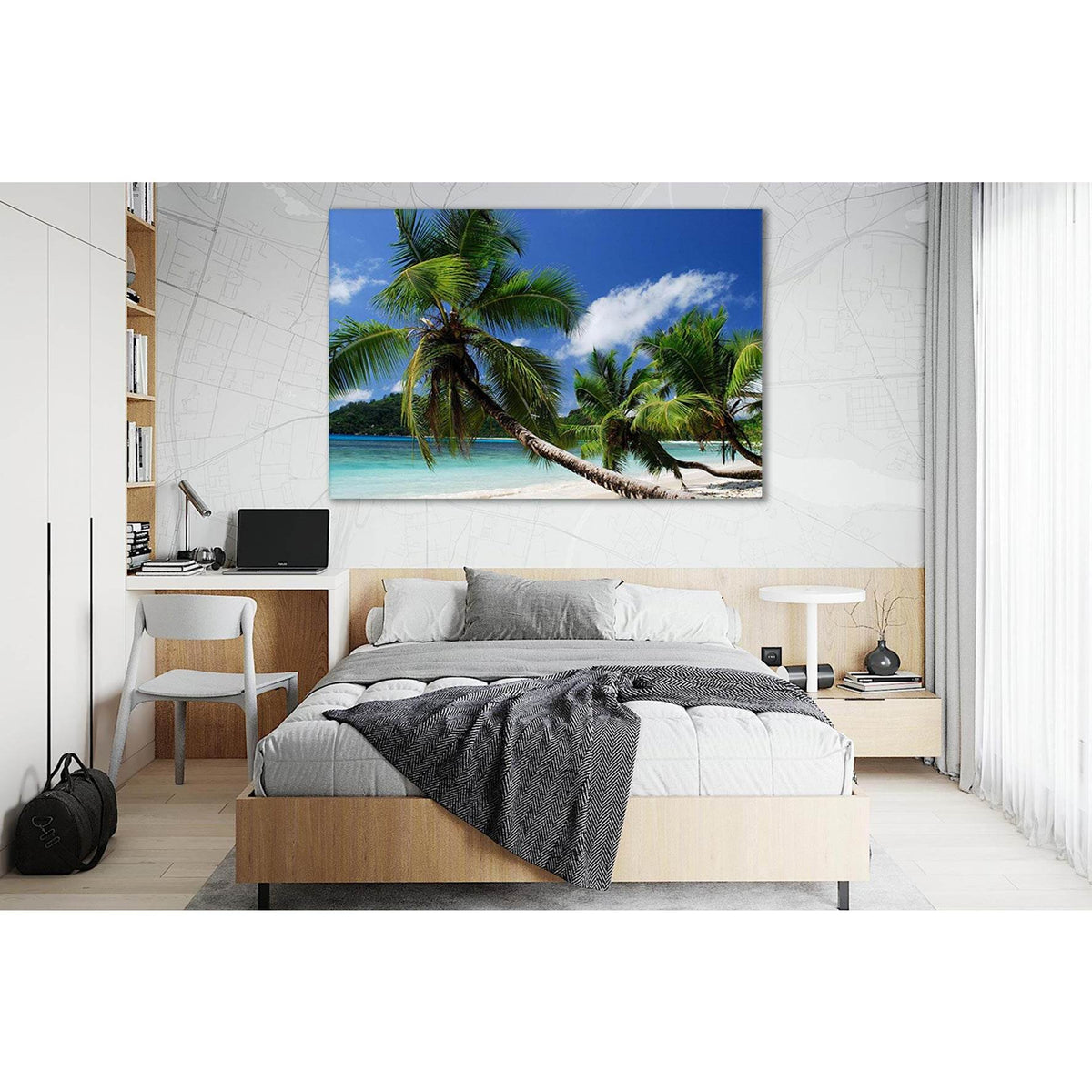 Sandy Beach Palms №SL117 Ready to Hang Canvas PrintCanvas art arrives ready to hang, with hanging accessories included and no additional framing required. Every canvas print is hand-crafted, made on-demand at our workshop and expertly stretched around 100