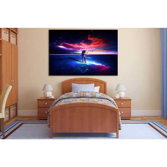 Colorful Space And Astronaut №SL387 Ready to Hang Canvas PrintCanvas art arrives ready to hang, with hanging accessories included and no additional framing required. Every canvas print is hand-crafted, made on-demand at our workshop and expertly stretched
