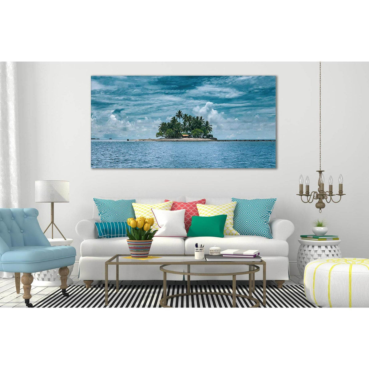 Island At Pacific Ocean №SL73 Ready to Hang Canvas PrintCanvas art arrives ready to hang, with hanging accessories included and no additional framing required. Every canvas print is hand-crafted, made on-demand at our workshop and expertly stretched aroun