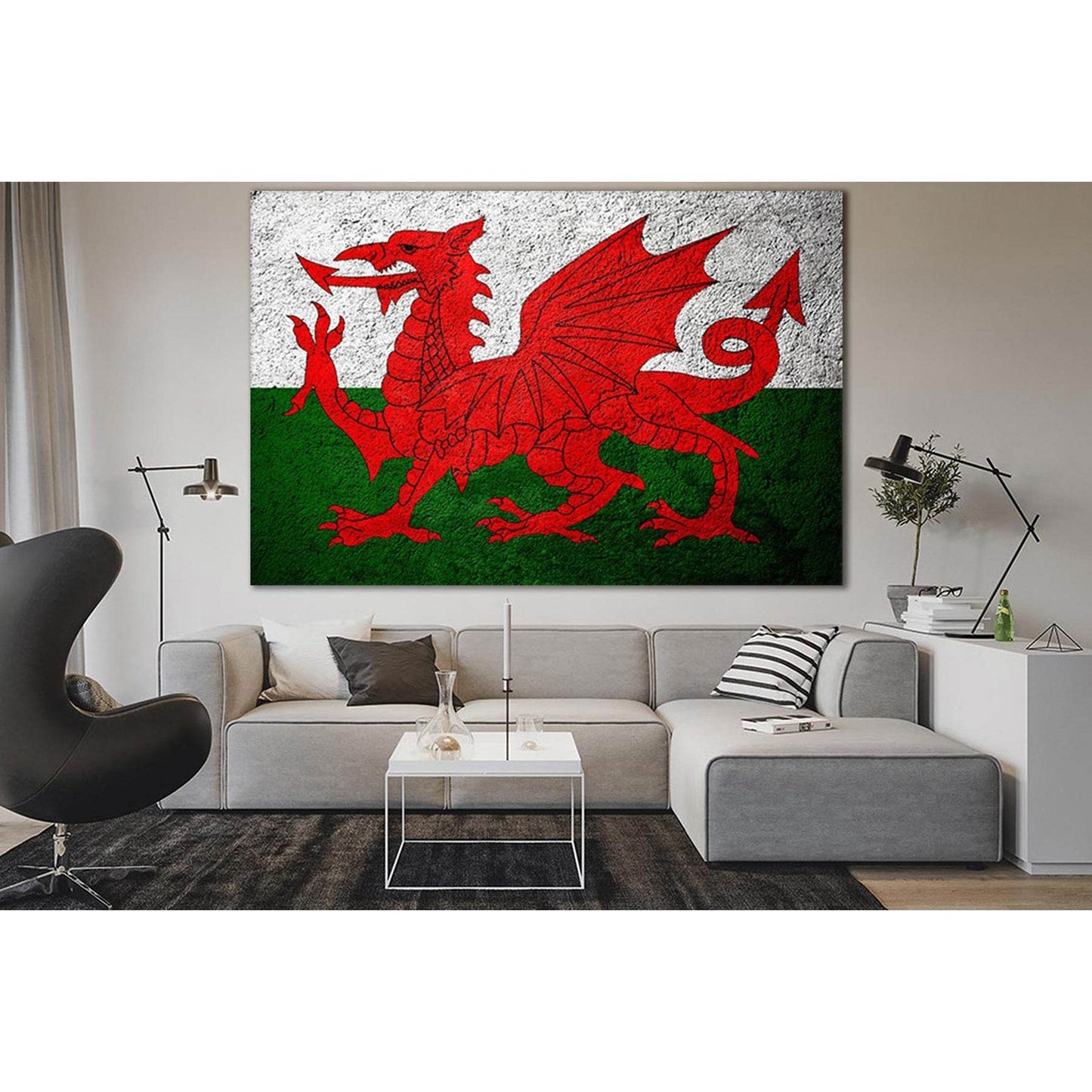 United Kingdom Flag Of Wales №SL1172 Ready to Hang Canvas PrintCanvas art arrives ready to hang, with hanging accessories included and no additional framing required. Every canvas print is hand-crafted, made on-demand at our workshop and expertly stretche