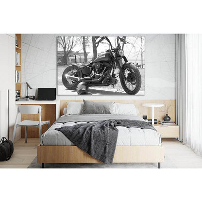 Black Harley №SL854 Ready to Hang Canvas PrintCanvas art arrives ready to hang, with hanging accessories included and no additional framing required. Every canvas print is hand-crafted, made on-demand at our workshop and expertly stretched around 100% Nor