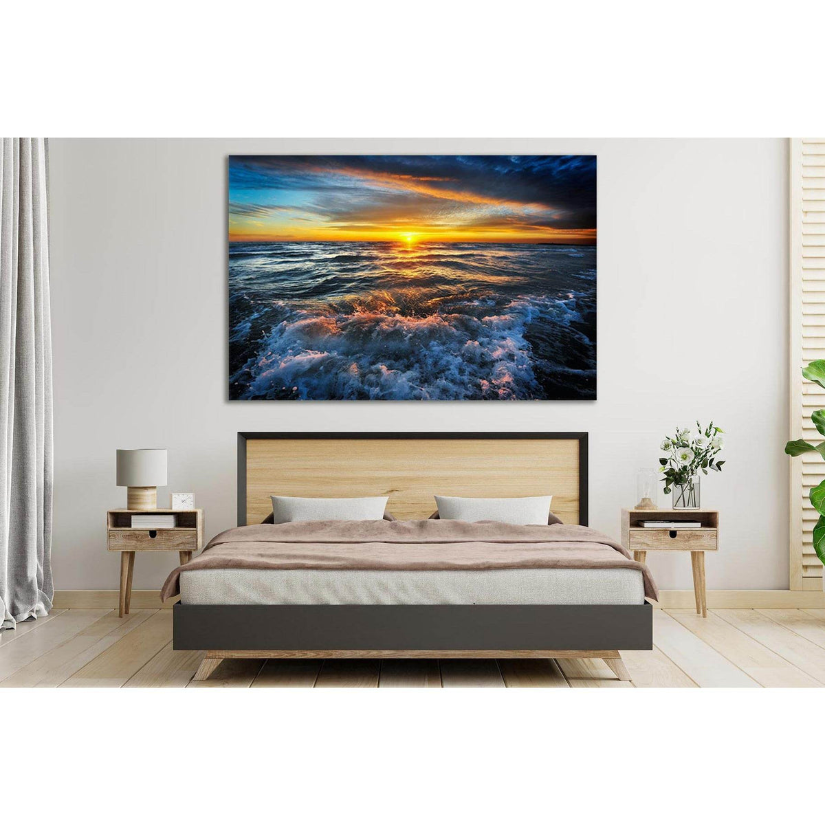 Sunset In The Ocean №SL191 Ready to Hang Canvas PrintCanvas art arrives ready to hang, with hanging accessories included and no additional framing required. Every canvas print is hand-crafted, made on-demand at our workshop and expertly stretched around 1