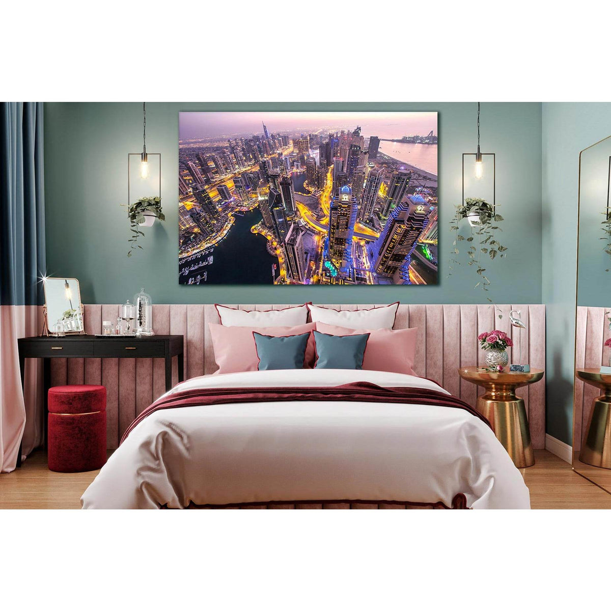 Rooftop View Of Dubai After Sunset №SL350 Ready to Hang Canvas PrintCanvas art arrives ready to hang, with hanging accessories included and no additional framing required. Every canvas print is hand-crafted, made on-demand at our workshop and expertly str