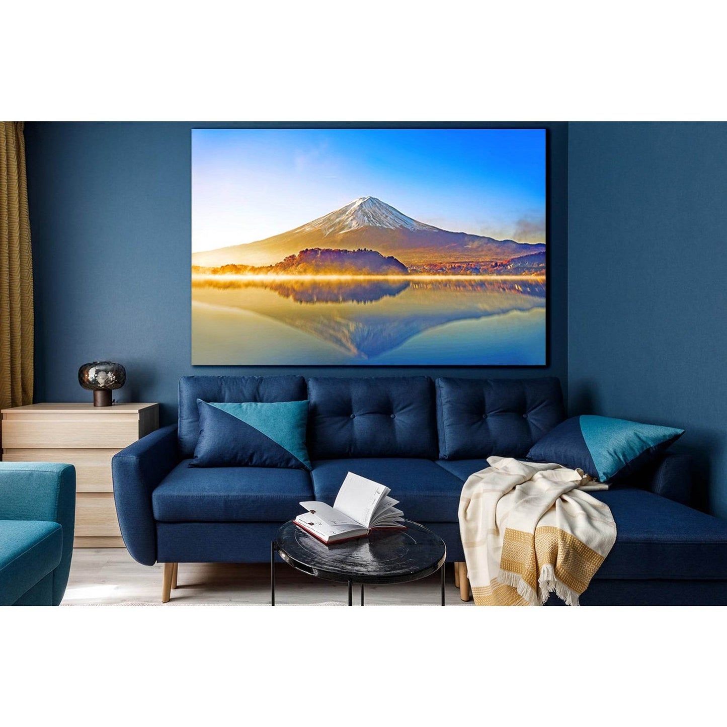 Autumn Morning Mount Fuji №SL1493 Ready to Hang Canvas PrintCanvas art arrives ready to hang, with hanging accessories included and no additional framing required. Every canvas print is hand-crafted, made on-demand at our workshop and expertly stretched a