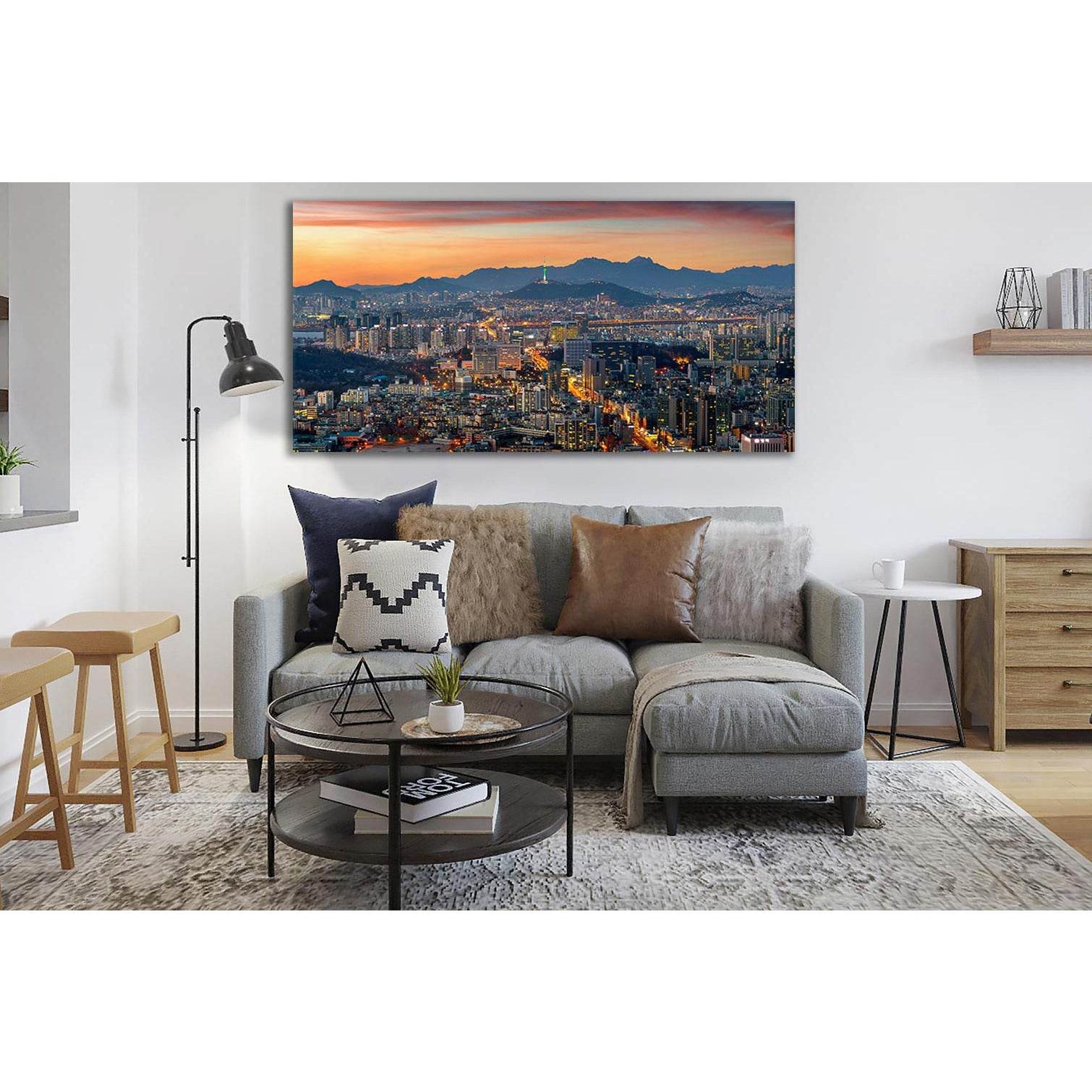 Seoul Cityscape In South Korea №SL367 Ready to Hang Canvas PrintCanvas art arrives ready to hang, with hanging accessories included and no additional framing required. Every canvas print is hand-crafted, made on-demand at our workshop and expertly stretch