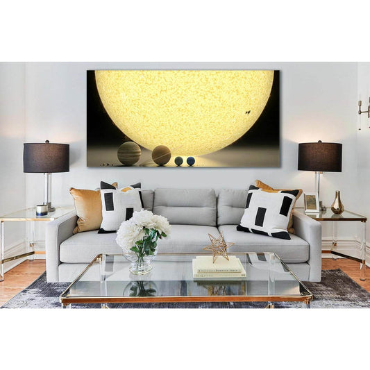 Sun And Sizes Of The Planets №SL422 Ready to Hang Canvas PrintCanvas art arrives ready to hang, with hanging accessories included and no additional framing required. Every canvas print is hand-crafted, made on-demand at our workshop and expertly stretched